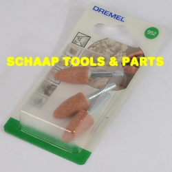 Slijpen Stiftsteen aluminiumoxide kegel  9,5mm per 3 verpakt | 952